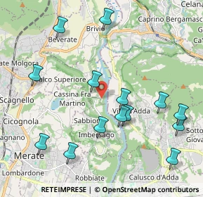 Mappa Via Privata Colonne di San Colombano, 23885 Calco LC, Italia (2.275)