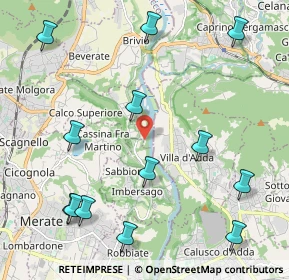 Mappa Via Privata Colonne di San Colombano, 23885 Calco LC, Italia (2.60538)