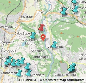 Mappa Via Privata Colonne di San Colombano, 23885 Calco LC, Italia (3.2025)