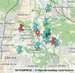 Mappa Via Privata Colonne di San Colombano, 23885 Calco LC, Italia (1.44077)