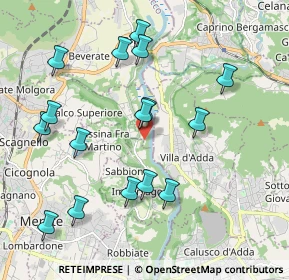 Mappa Via Privata Colonne di San Colombano, 23885 Calco LC, Italia (2.085)