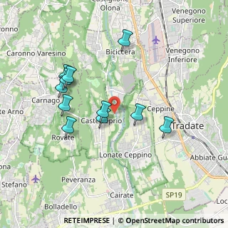 Mappa Via Molino Zacchetto, 21050 Castelseprio VA, Italia (1.73909)