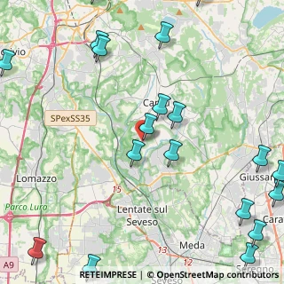 Mappa Via Montenero, 22060 Carimate CO, Italia (6.502)