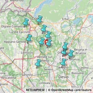 Mappa Via Como, 22060 Figino Serenza CO, Italia (6.53692)