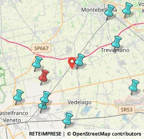Mappa Via Diaz, 31050 Vedelago TV, Italia (5.36)