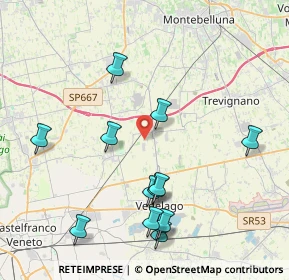 Mappa Via Diaz, 31050 Vedelago TV, Italia (4.39538)
