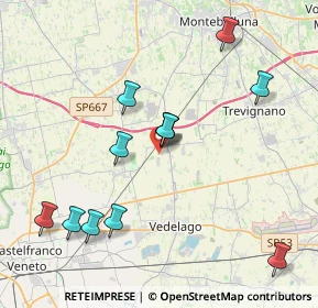 Mappa Via Diaz, 31050 Vedelago TV, Italia (4.04167)