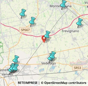Mappa Via Diaz, 31050 Vedelago TV, Italia (5.6375)