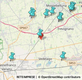 Mappa Via Diaz, 31050 Vedelago TV, Italia (5.3125)
