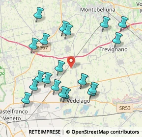 Mappa Via Diaz, 31050 Vedelago TV, Italia (4.1925)