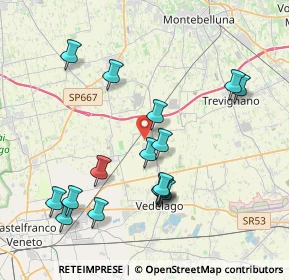 Mappa Via Diaz, 31050 Vedelago TV, Italia (4.06438)