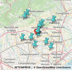 Mappa Via Diaz, 31050 Vedelago TV, Italia (10.03538)