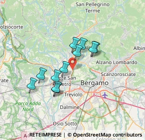 Mappa Via Gaetano Donizetti, 24030 Valbrembo BG, Italia (5.39727)