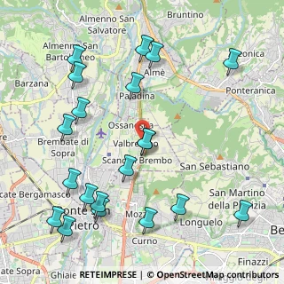Mappa Via Gaetano Donizetti, 24030 Valbrembo BG, Italia (2.4765)