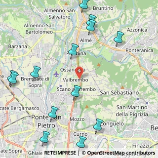Mappa Via Gaetano Donizetti, 24030 Valbrembo BG, Italia (2.89385)