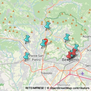 Mappa Via Gaetano Donizetti, 24030 Valbrembo BG, Italia (4.38727)