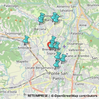 Mappa Piazza Giovanni Paolo II, 24030 Brembate di Sopra BG, Italia (1.54182)