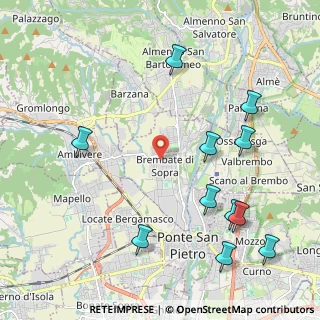 Mappa Piazza Giovanni Paolo II, 24030 Brembate di Sopra BG, Italia (2.51182)