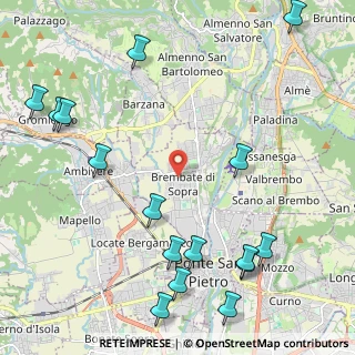 Mappa Piazza Giovanni Paolo II, 24030 Brembate di Sopra BG, Italia (2.85313)