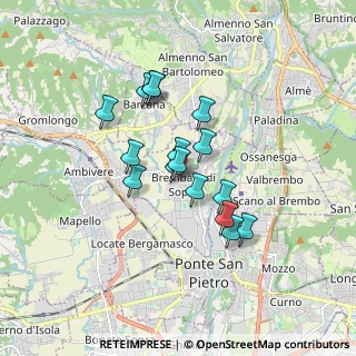 Mappa Piazza Giovanni Paolo II, 24030 Brembate di Sopra BG, Italia (1.30375)