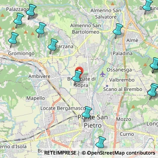 Mappa Piazza Giovanni Paolo II, 24030 Brembate di Sopra BG, Italia (3.51333)