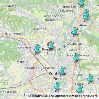 Mappa Piazza Giovanni Paolo II, 24030 Brembate di Sopra BG, Italia (2.92333)