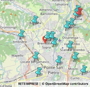 Mappa Piazza Giovanni Paolo II, 24030 Brembate di Sopra BG, Italia (2.29625)