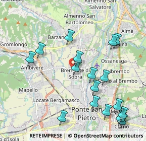 Mappa Piazza Giovanni Paolo II, 24030 Brembate di Sopra BG, Italia (2.28)
