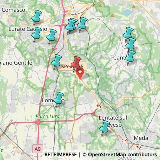 Mappa Via S. Angelo, 22070 Vertemate Con Minoprio CO, Italia (5.02923)