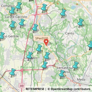 Mappa Via S. Angelo, 22070 Vertemate Con Minoprio CO, Italia (6.5405)