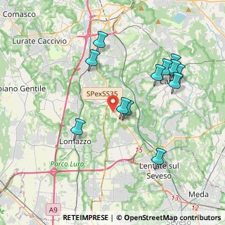 Mappa Via S. Angelo, 22070 Vertemate Con Minoprio CO, Italia (3.925)