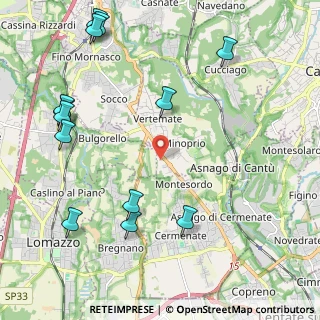 Mappa Via S. Angelo, 22070 Vertemate Con Minoprio CO, Italia (2.74154)