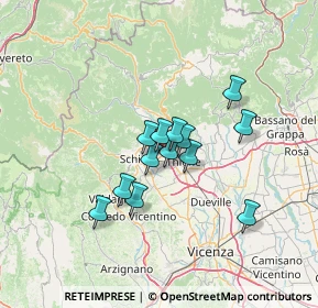 Mappa Via Lago di Alleghe, 36015 Schio VI, Italia (9.56846)