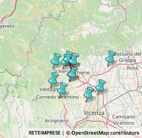 Mappa Via Lago di Alleghe, 36015 Schio VI, Italia (9.02727)