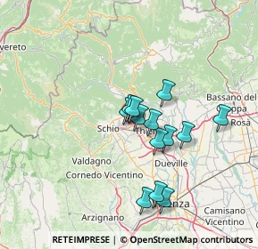 Mappa Via Lago di Alleghe, 36015 Schio VI, Italia (10.76154)