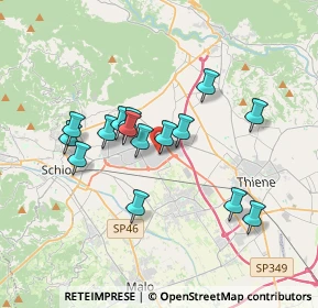 Mappa Via Lago di Alleghe, 36015 Schio VI, Italia (3.06333)