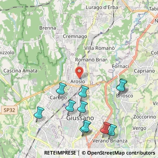 Mappa Viale Grandi Invalidi, 22060 Arosio CO, Italia (2.55455)