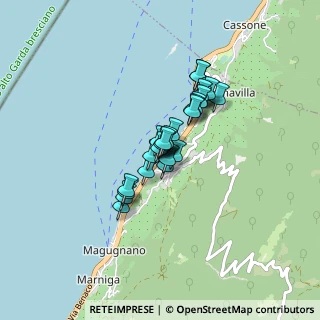 Mappa Via Lungolago, 37010 Brenzone sul Garda VR, Italia (0.5)