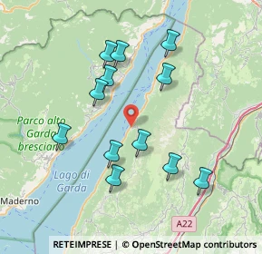 Mappa Via Lungolago, 37010 Brenzone sul Garda VR, Italia (7.0675)