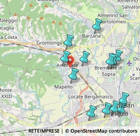 Mappa Via Giovanni XXIII, 24030 Ambivere BG, Italia (2.26385)