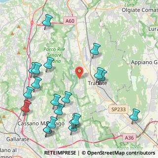 Mappa Via Franklin, 21050 Lonate Ceppino VA, Italia (5.2145)