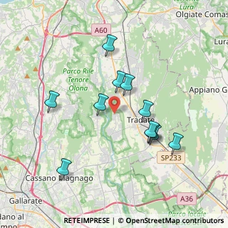 Mappa Via Franklin, 21050 Lonate Ceppino VA, Italia (3.44909)