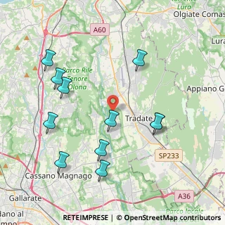 Mappa Via Franklin, 21050 Lonate Ceppino VA, Italia (4.35273)
