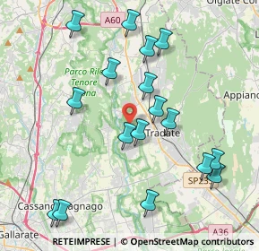 Mappa Via Franklin, 21050 Lonate Ceppino VA, Italia (4.24353)