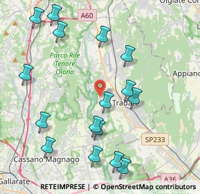 Mappa Via Franklin, 21050 Lonate Ceppino VA, Italia (4.65313)