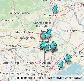 Mappa Via Borgo Ruga, 31050 Ponzano Veneto TV, Italia (12.40143)