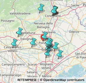 Mappa Via Borgo Ruga, 31050 Ponzano Veneto TV, Italia (13.05824)