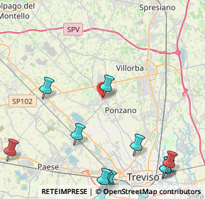 Mappa Via Giambattista Cicogna, 31050 Ponzano Veneto TV, Italia (6.75333)