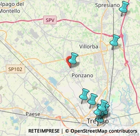 Mappa Via Giambattista Cicogna, 31050 Ponzano Veneto TV, Italia (5.60182)