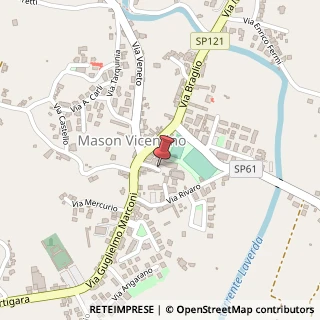 Mappa Via Chiesa, 33, 36064 Mason Vicentino, Vicenza (Veneto)